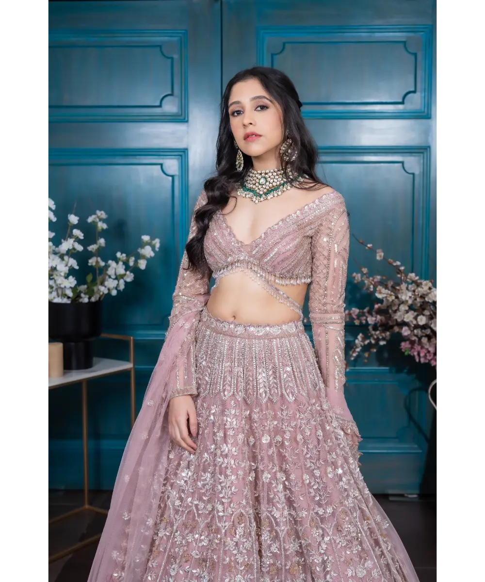DOLLY WAHAL - Aurora Biscotti Lehenga